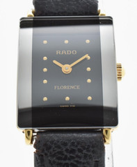 [NEAR MINT] RADO Florence 153.3606.2N Quartz Black Dial 18mm Women’s Watch Japan