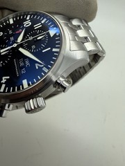 IWC Pilot Chronograph Automatic Steel Black Dial 43mm Watch IW377709 w/ Case