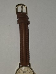 Acqua Indiglo Women’s Watch *needs New Battery* Brown Leather Band Quartz