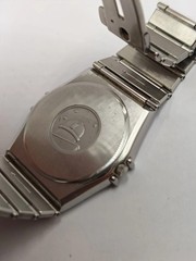 Omega Constellation Manhattan Quartz Champagne Dial Date Original