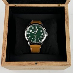 Shinola The Runwell Men’s 41mm with Tan Leather Strap Chronograph Quartz Watch
