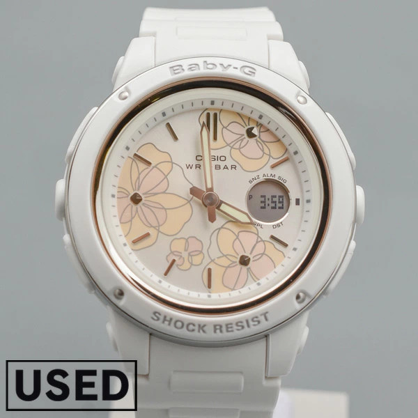 Used CASIO Baby G Quartz Stainless BGA 150FL 7AJF Women’s Watch