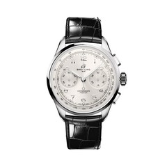 Breitling Premier B09 Chronograph 40 Silver Dial Black Alligator AB0930371G1P1