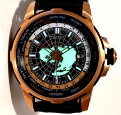WISHDOIT eternal earth GMT dual time men’s watch NH34A Automatic movement NEW