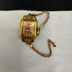 Vintage Geneva Watch Art Deco Benford Gold Tone Does Not Wind Prop READ