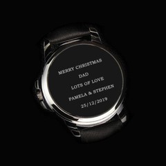 PERSONALISED CUSTOM MENS PHOTO WRIST WATCH BIRTHDAY MOTHER’S DAY GIFT ENGRAVED