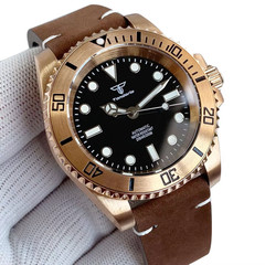 Tandorio 40mm Classic Diving Bronze Watch Men’s Automatic Miyota8215 Sapphire