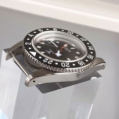 38mm Tandorio Black White Japan NH34A GMT Automatic Mens Watch Ceramic bezel