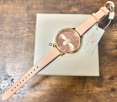 New Olivia Burton 3D BEE light brown x baby pink