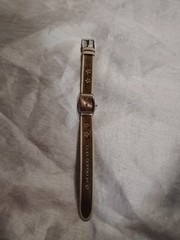 Mudd Floral brown leather Watch – Needs Battery