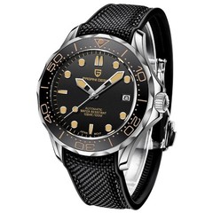 PAGANI DESIGN PD-1667 Automatic Watch with Rubber Strap. USA seller. Ships Fast