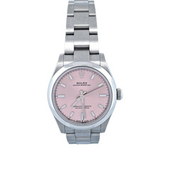 Rolex Oyster Perpetual 277200 Silver Oyster Bracelet with Silver Bezel Pink Dial