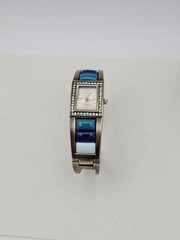 Beautiful Blue Cuff Watch pave’ diamonds Turquoise, blue and teal colors New