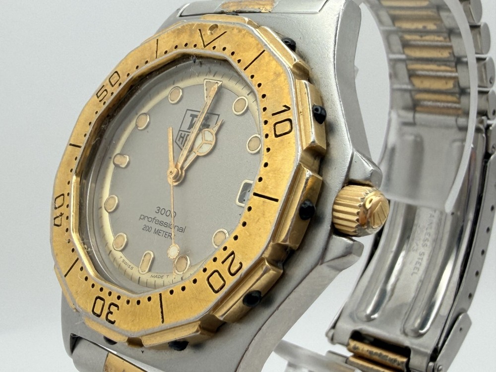 [READ] Tag Heuer 3000 934.206 Gold Dial Date 200M Quartz Vintage Men’s Watch