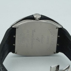 Franck Muller Vanguard Mens Watch V45SCDT 45mm Automatic Black Dial Steel