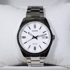 Casio Men’s Vintage White Dial Stainless Steel Watch MTP-1302PD-7A1VEF
