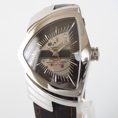 Hamilton Ventura H245150/H24515591 AUTOMATIC Brown Dial 35mm Box