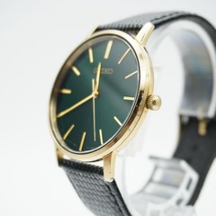 SEIKO 7N01 0JR0 Men’s Watch Quartz Green Dial Seiko Working Condition