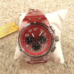 Invicta S1 Rally Prism Color Flip Mens Watch 44mm Red and Clear Chrono 47349