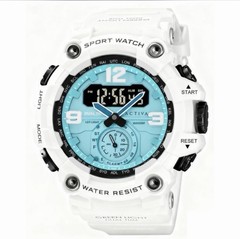 Activa Vextron Digital Men’s Watch 52mm White (ACW1637‑006) —BRAND NEW