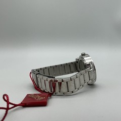 Burgi Womens Watch 36mm White Dial Diamond Stainless Steel New Battery 7.75″