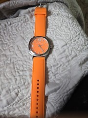 Lucien Piccard Quartz Watch Unisex Creamsicle Authentic Never Worn