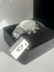 Luxury Classic Men’s Quartz Watch Business 3ATM Paulareis Silver Stopwatch New