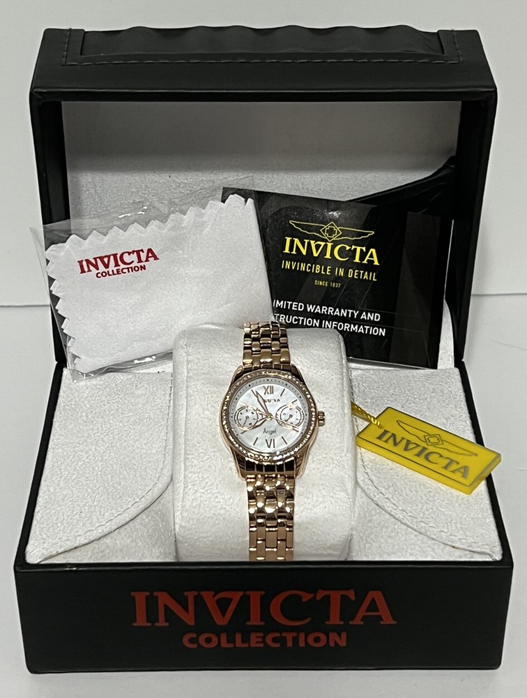Invicta Angel Montre Femme Rose-Gold Tone Woman’s Watch – 31383