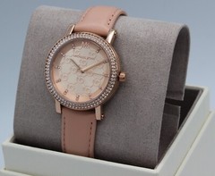 NEW AUTHENTIC MICHAEL KORS COREY ROSE GOLD PINK CRYSTALS WOMEN’S MK2987 WATCH