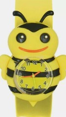 Slap On Cartoon Girls Snap Watch Silicone Wrist Watch Children Kids Fashion Boys