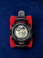 Casio G-SHOCK 45.9mm Black Stainless Steel/Resin Case, Black Resin Strap, Men’s