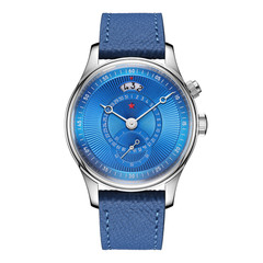 RED STAR Seagull ST1716 Jump Hour Geometric Dial Automatic Watch 30M 316L 40mm