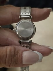 Sevil Women’s Quartz Dress Watch White Dial Arabic Numerals Silver Mesh