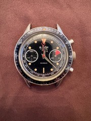 Rare vintage 60s Lejour Chronograph, broad hands, lollipop valjoux 7733