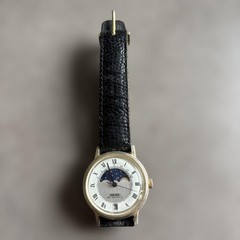 Krone Moon Phase Manual Winding Watch Crack Glass No Back Used