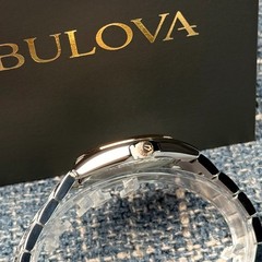 Bulova Surveyor 98P207 Mother of Pearl White Dial Rose Gold Strap Women’s Watch