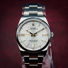 Rolex Oyster Perpetual 36 Silver Dial Oyster Bracelet Complete Set Ref. 126000