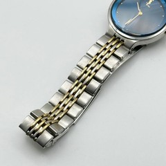 Saint Laurent Watch Quartz Round Y-Cut Blue Dial New Battery