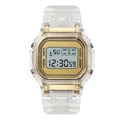 Reloj De Pulsera Deportivo Digital Transparente Para Hombre Mujer Cronógrafo LED