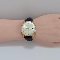 Seiko SeikoMatic Self-Dater 15022E 24 Jewels Automatic SD Dial Gold Plated Watch