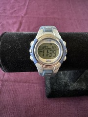 Timex 1440 Sports 143-T5J131 Indiglo Blue Digital Water Resist Watch New Battery