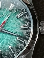 BERNY 2954M Miyota Quartz Luxury Men Lume Sapphire 100M Fume Blue 38mm Watch
