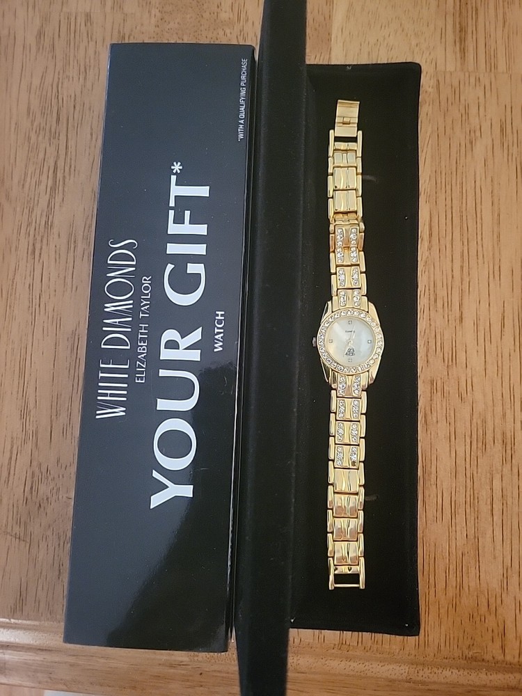 White Diamonds Watch Elizabeth Taylor