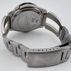 Vintage Tokyobay Japan Quartz Watch Unisex Silver Black Oval Analog New Battery