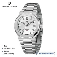 Pagani Design PD-1728 White Chronograph Stainless Steel Automatic Men’s Watch