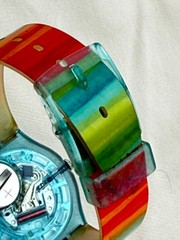 Swatch Watch Color The Sky GS124 Rainbow Swiss Made 34mm 2004