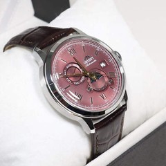 Orient Automatic Sun and Moon Red Dial Men’s Watch RA-AK0807R