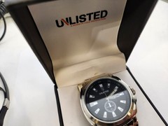 Kenneth Cole Unlisted Watch – UL1128 S60 , chrome band,,working , see pictures