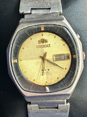 Vintage Orient Men’s Automatic Watch Runs & Stops -See pics and READ