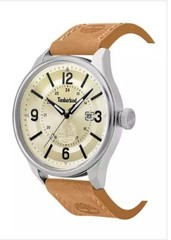 Timberland Gold Dial Light Brown Leather Strap – TBL14645JY04